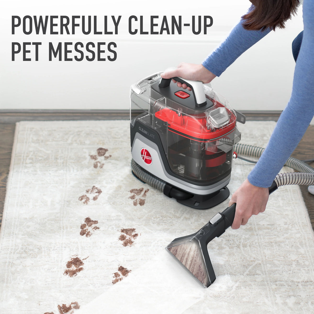 Hoover CleanSlate, Portable Spot Cleaner, for Carpet, Upholstery & Stairs, Pet Stain Removal, Lightweight, FH14010