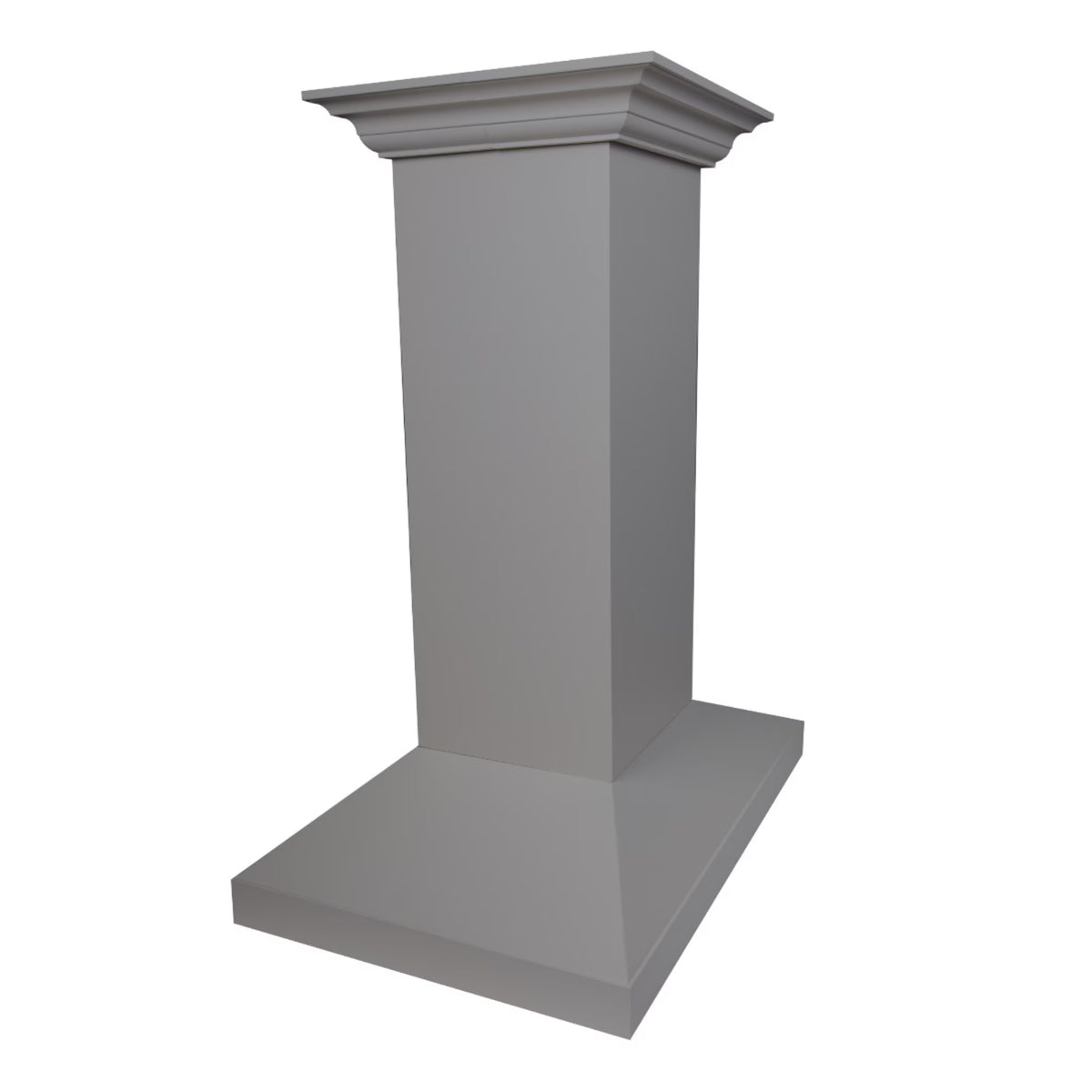 ZLINE 30 in. Wooden Island Mount Range Hood in White - Includes 760 CFM Motor