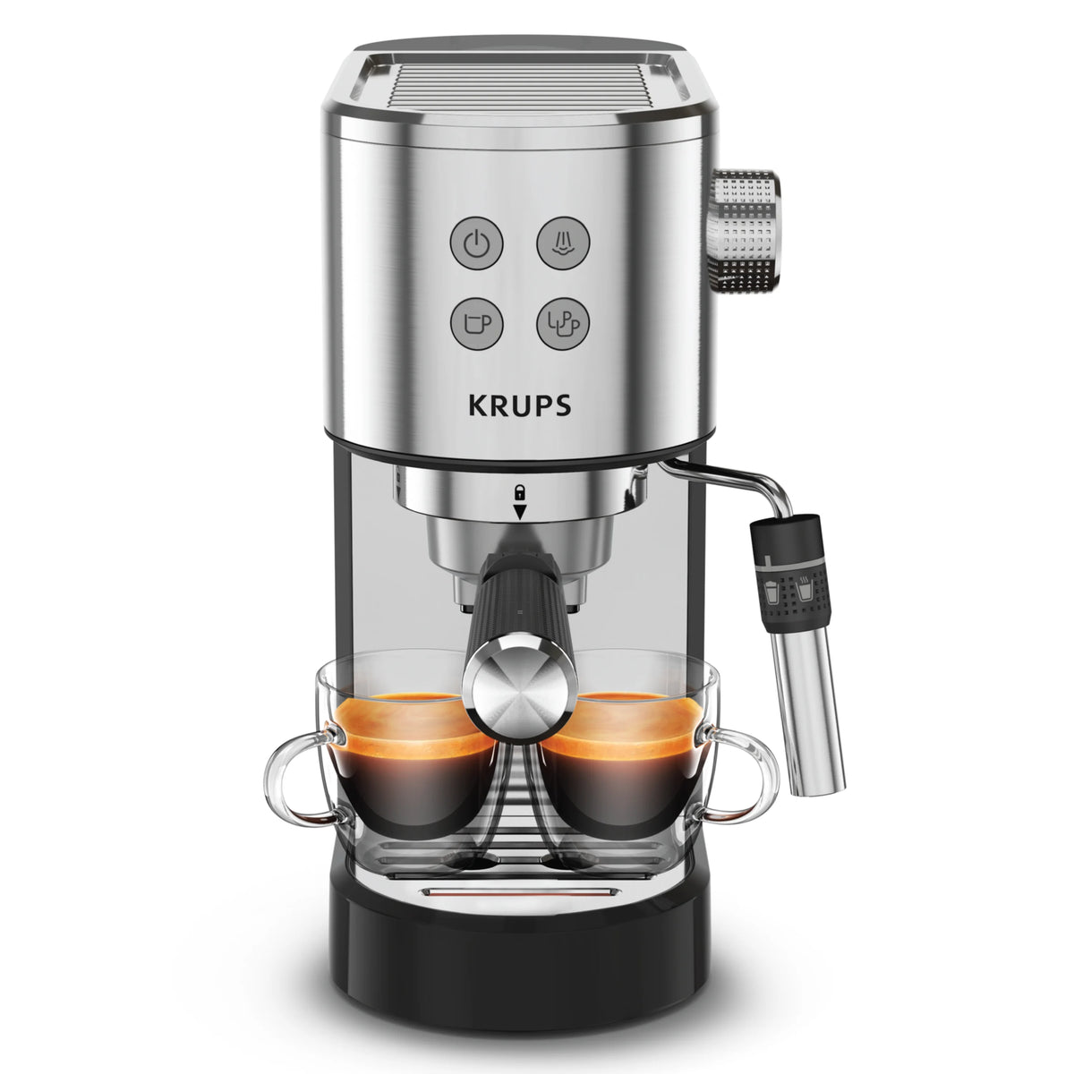 Krups Divine Pump Espresso Maker, Stainless Steel, XP444C50