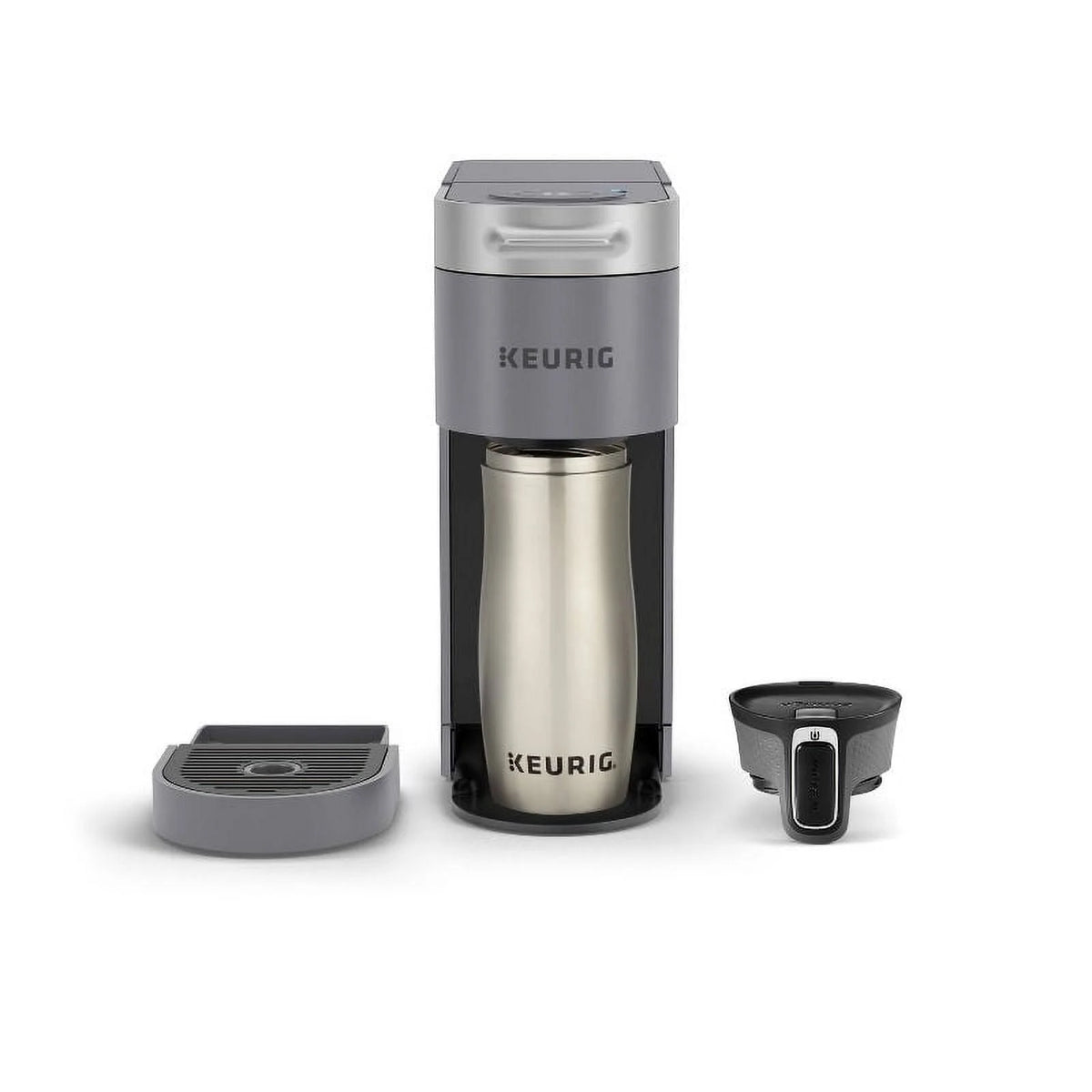 Restored Keurig KSK901AGY K-Slim + ICED Single Serve Coffee Maker, Hot & Cold Brewing, 3 Brew Sizes, 46oz Removable Reservoir, Gray (Refurbished)