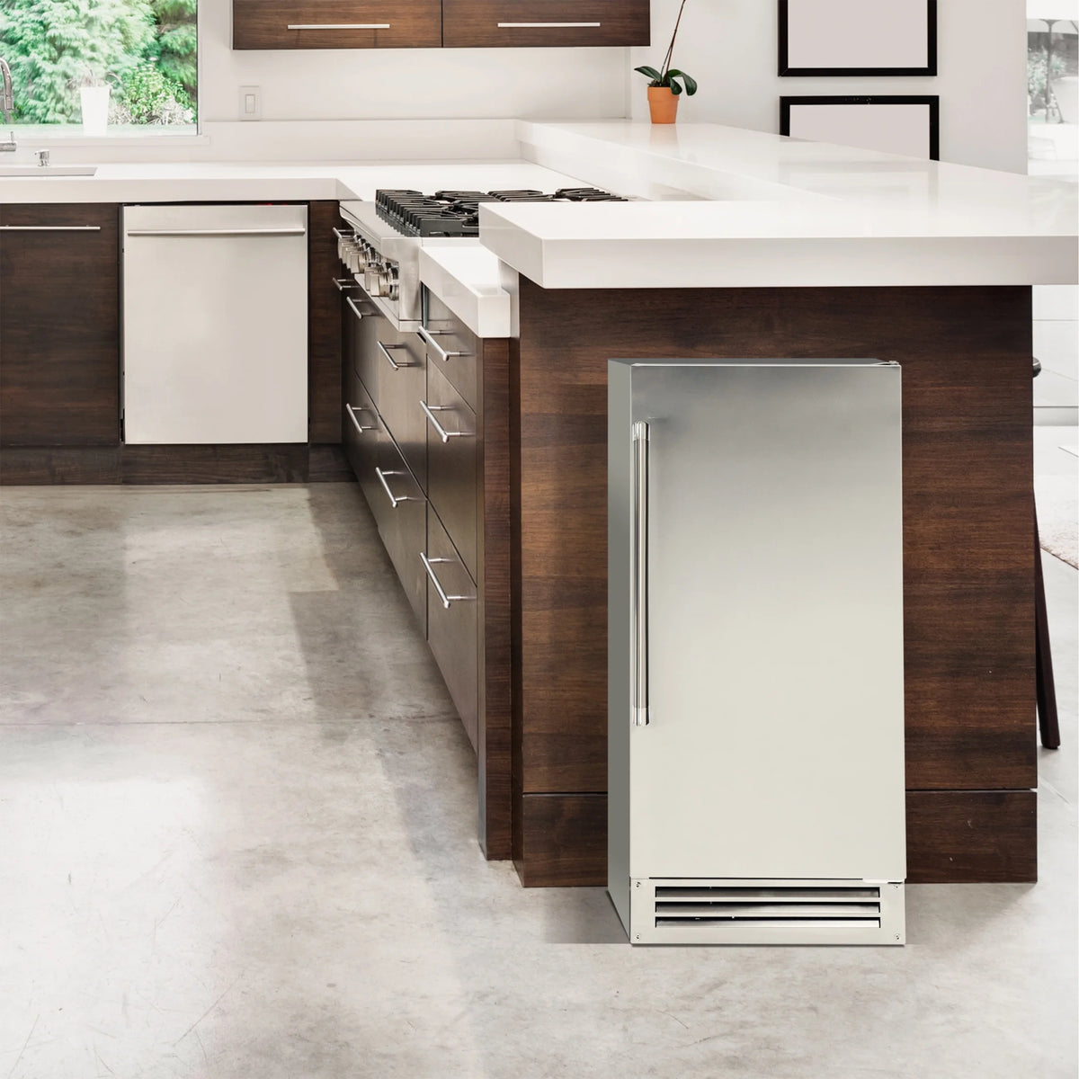 Avanti ELITE Built-in or Freestanding Ice Maker, 15", in Stainless Steel (IME49U3S-IS)