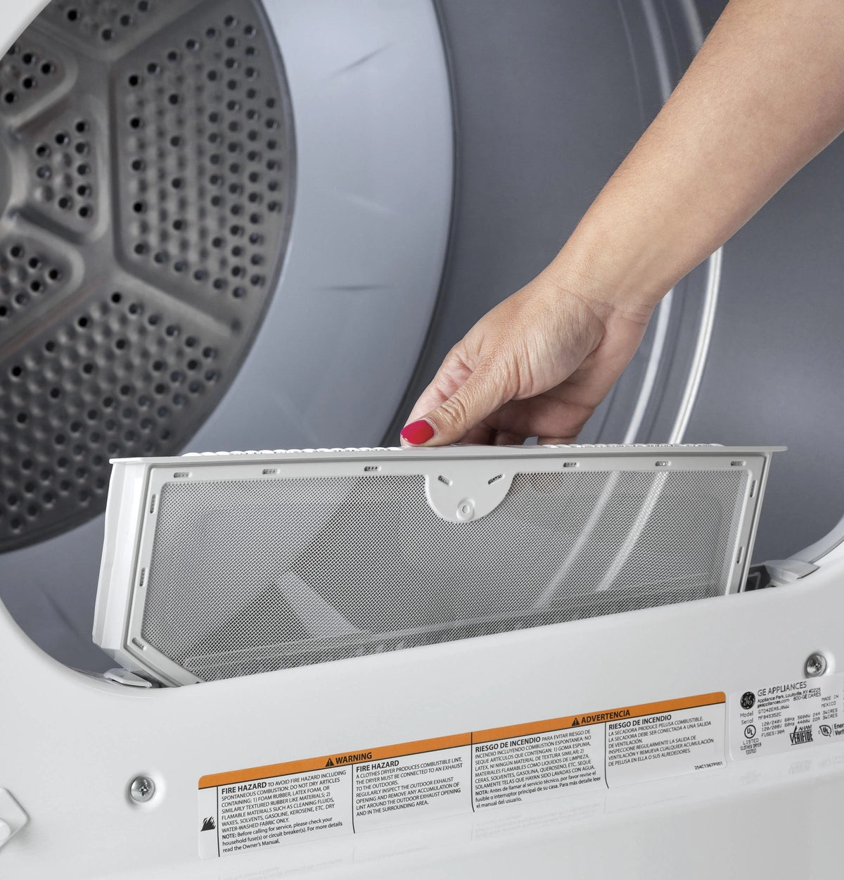 GE Appliances 7.2 cu. ft. Gas Dryer with Aluminized Alloy Drum and HE Sensory Dry