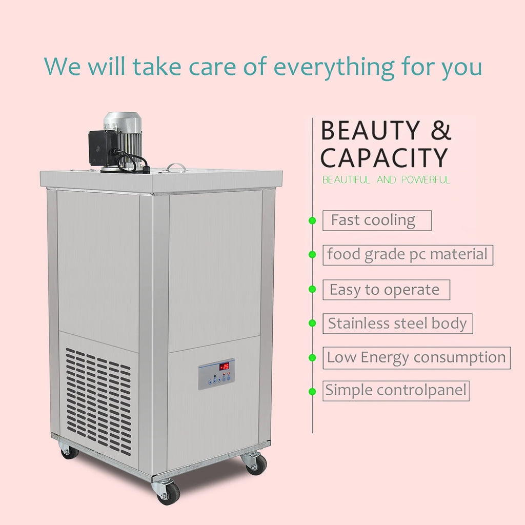 Kolice Commercial Popsicle Ice Cream Machine,Ice Bars Machine, Ice Pops Maker-Included 1 Stainless Steel Mold Set