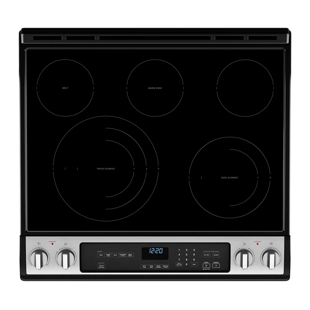 Whirlpool Wee745h0l 30" Wide 6.4 Cu. Ft. Slide In Electric Range - Stainless Steel