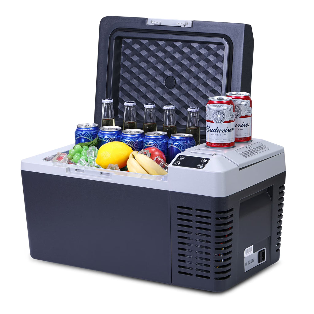 M optimized 12V Refrigerator 21 Quart Portable Refrigerator -7.6a?? to 50a??, 20L RV Freezer, Car Fridge with 12/24V DC and 110-240V AC, Portable Freezer Car Cooler for Camping Travel Outdoor & Home