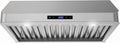 Streamline 30 in. Montecreto Ductless Undermount 406 CFM Range Hood in Brushed Stainless Steel with Baffle Filters, Touchpad Control, LED Lights