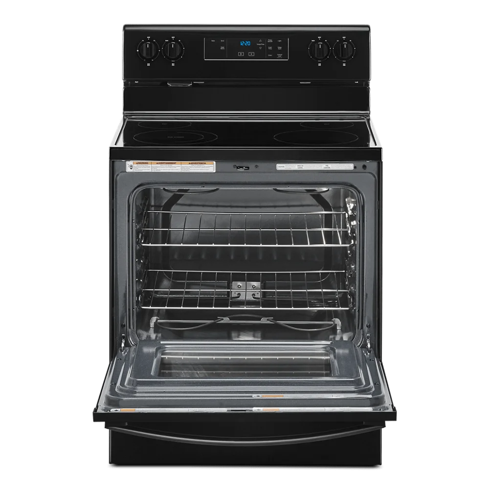 Whirlpool 30 in. 5.3 cu. ft. 4-Burner Electric Range in Black with Storage Drawer