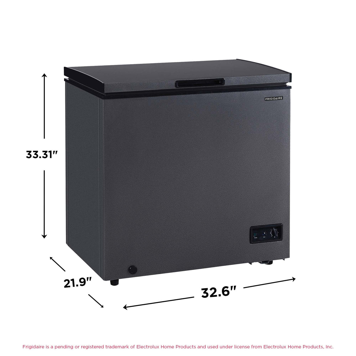 Frigidaire, 5.0 Cu. ft. Chest Freezer, Black Granite Design