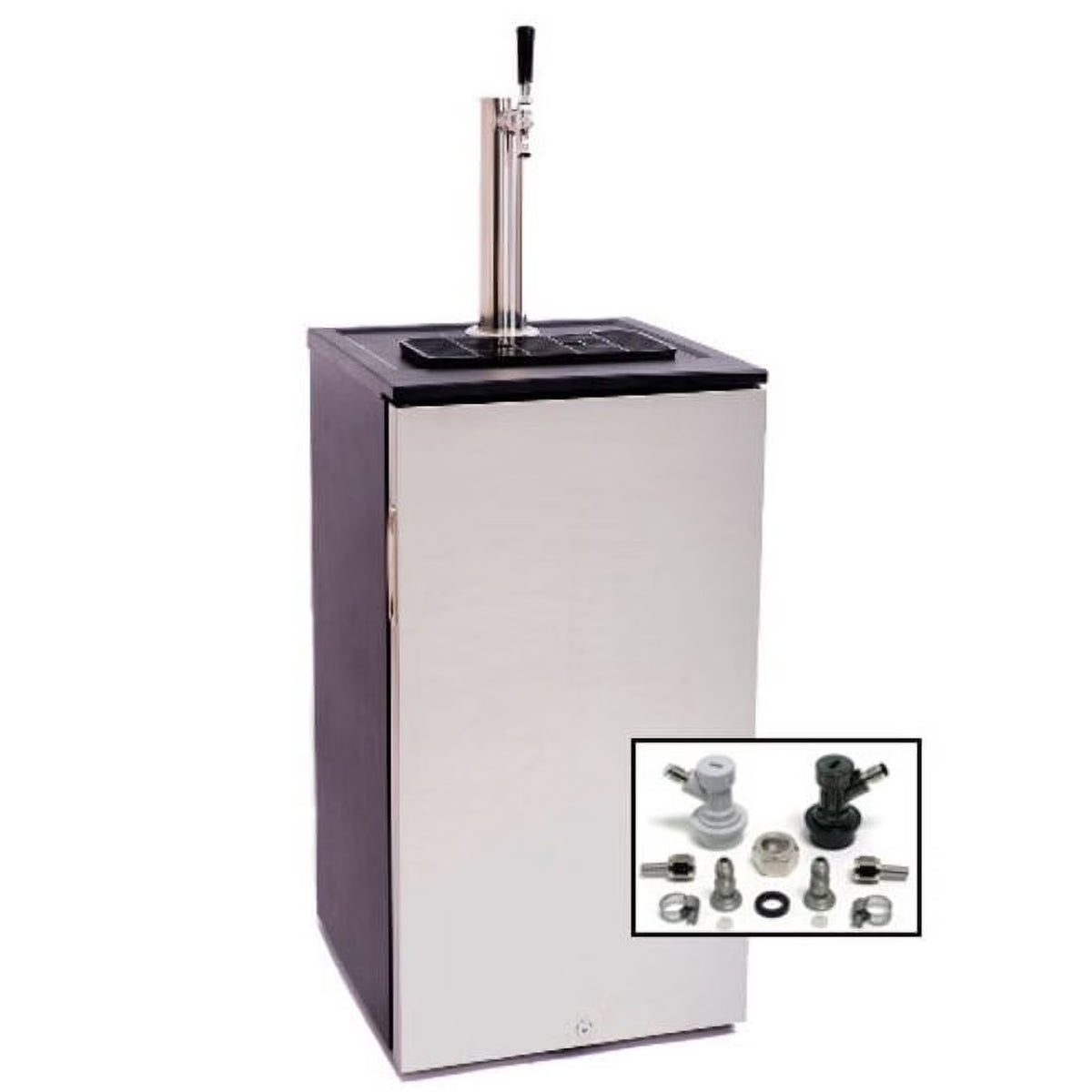 Edgestar Kc1000hmbrew 18" Wide Kegerator - Stainless Steel