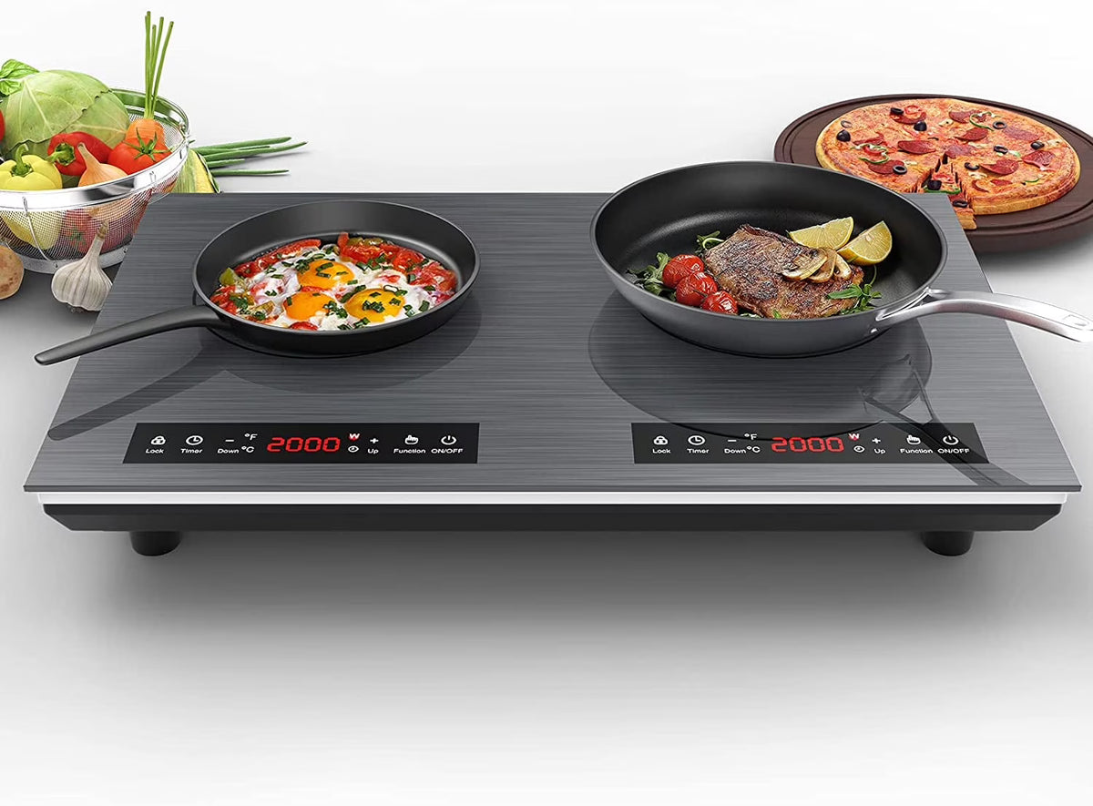 VBGK 12�?Electric Cooktop in Black with 2 Burners