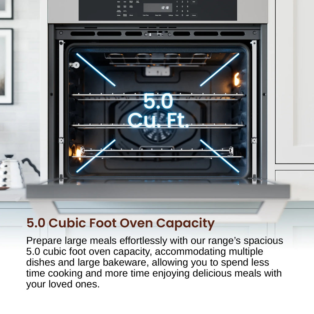 Rangaire RWOD301GS 30" Glass Touch Double Wall Oven - Stainless Steel, Electric Oven, True Convection, Self Cleaning, Easy Reach Racks