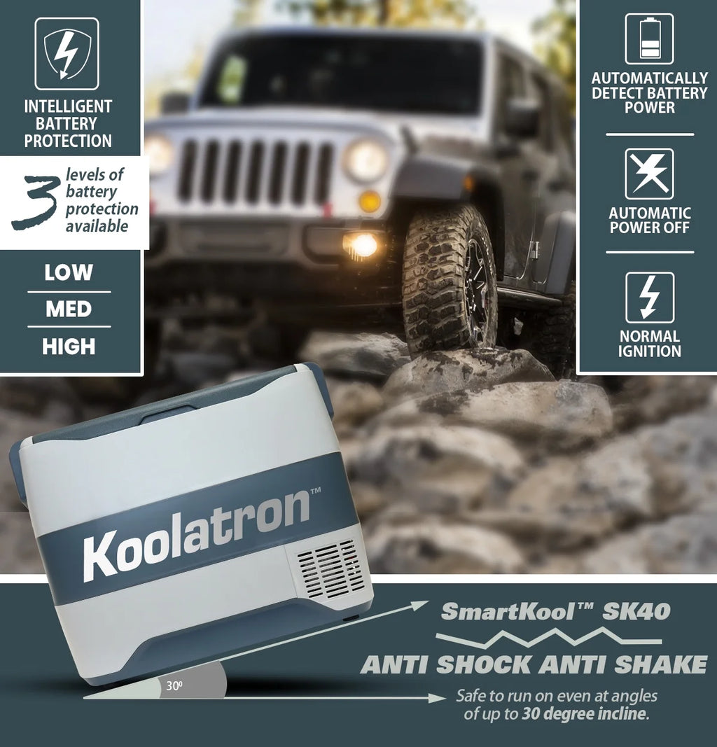 Koolatron 12V Portable Freezer/Refrigerator w/ Bluetooth 42 qt (40L)