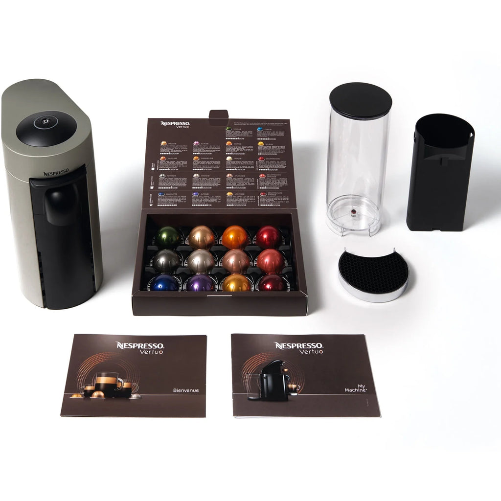 Nespresso New Vertuo Plus Coffee and Espresso Machine by De'Longhi with Aerocinno, Gray, Single-Serve Brewers
