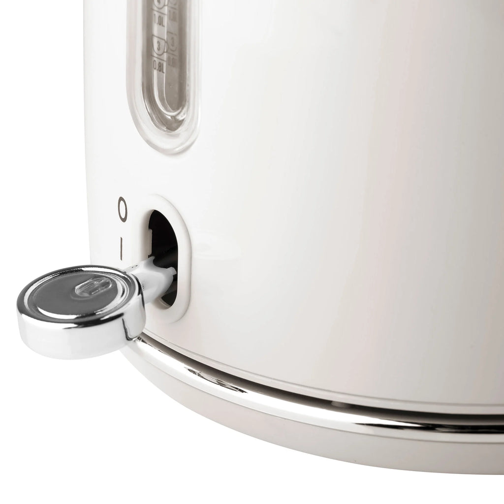 Haden Heritage 1500 1.7 Electric Kettle, Matte Black Finish with Copper Accents