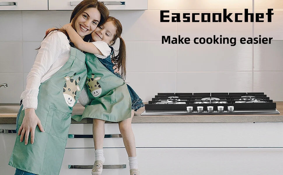 30 inch Gas Cooktop Gas Stove Top w/ 5 High Efficiency Burner Bulit-in Stainless Steel Gas Stoves for Kitchen NG/LPG Convertible Thermocouple Protection