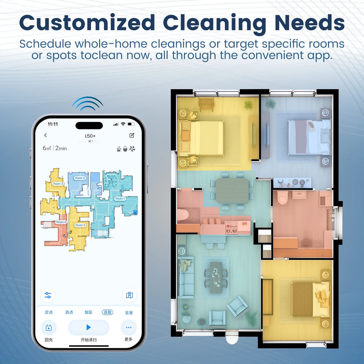 (2025Upgrade) AIRROBO L50 Self-Empty Robot Vacuum and Mop Combo with Ultrasonic Carpet Inspection��5500Pa Powerful Suction for Pet Hair