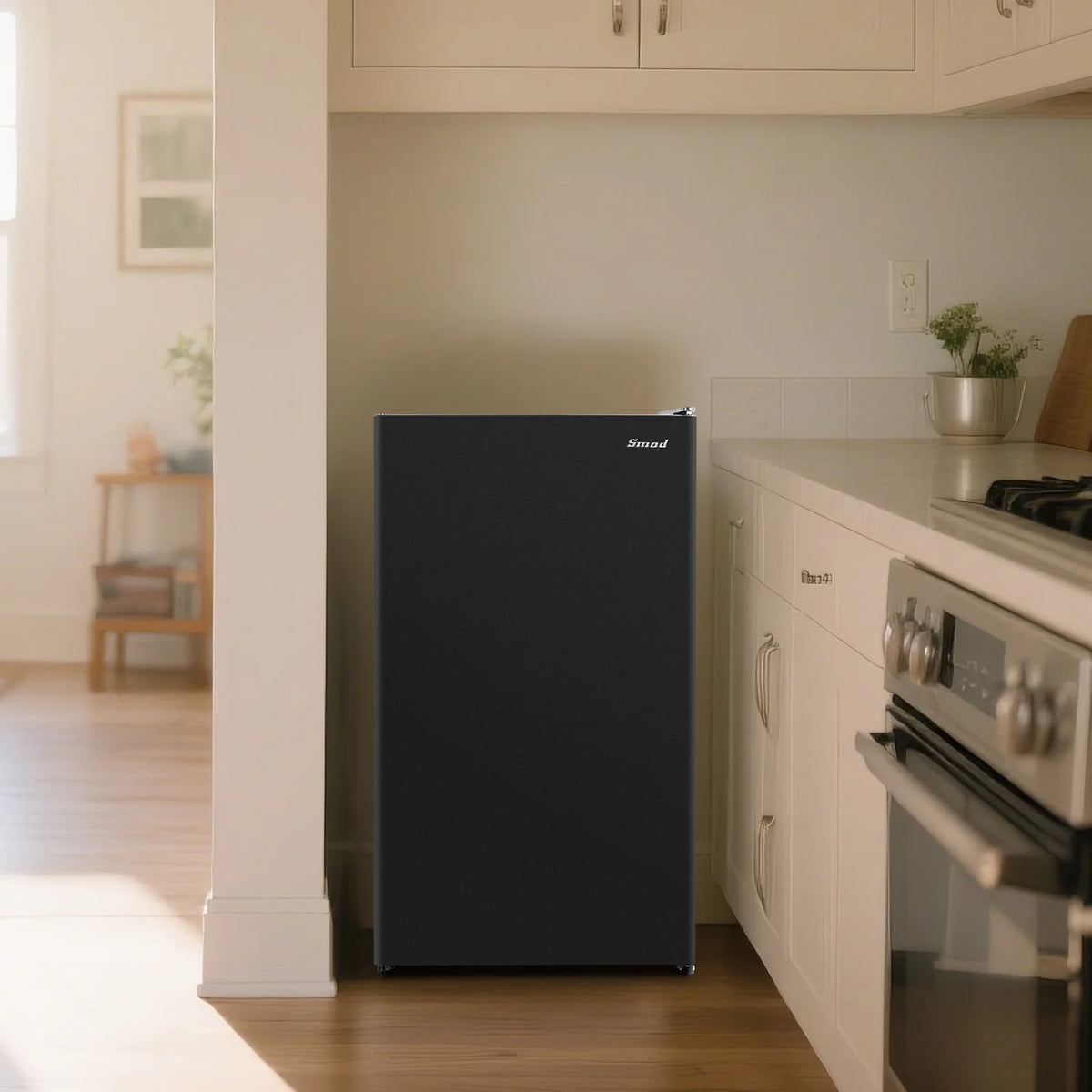Smad 3.2 Cu ft Compact Refrigerator 115V Quiet Fridge Fresh Food Energy Saving Home Office Bedroom