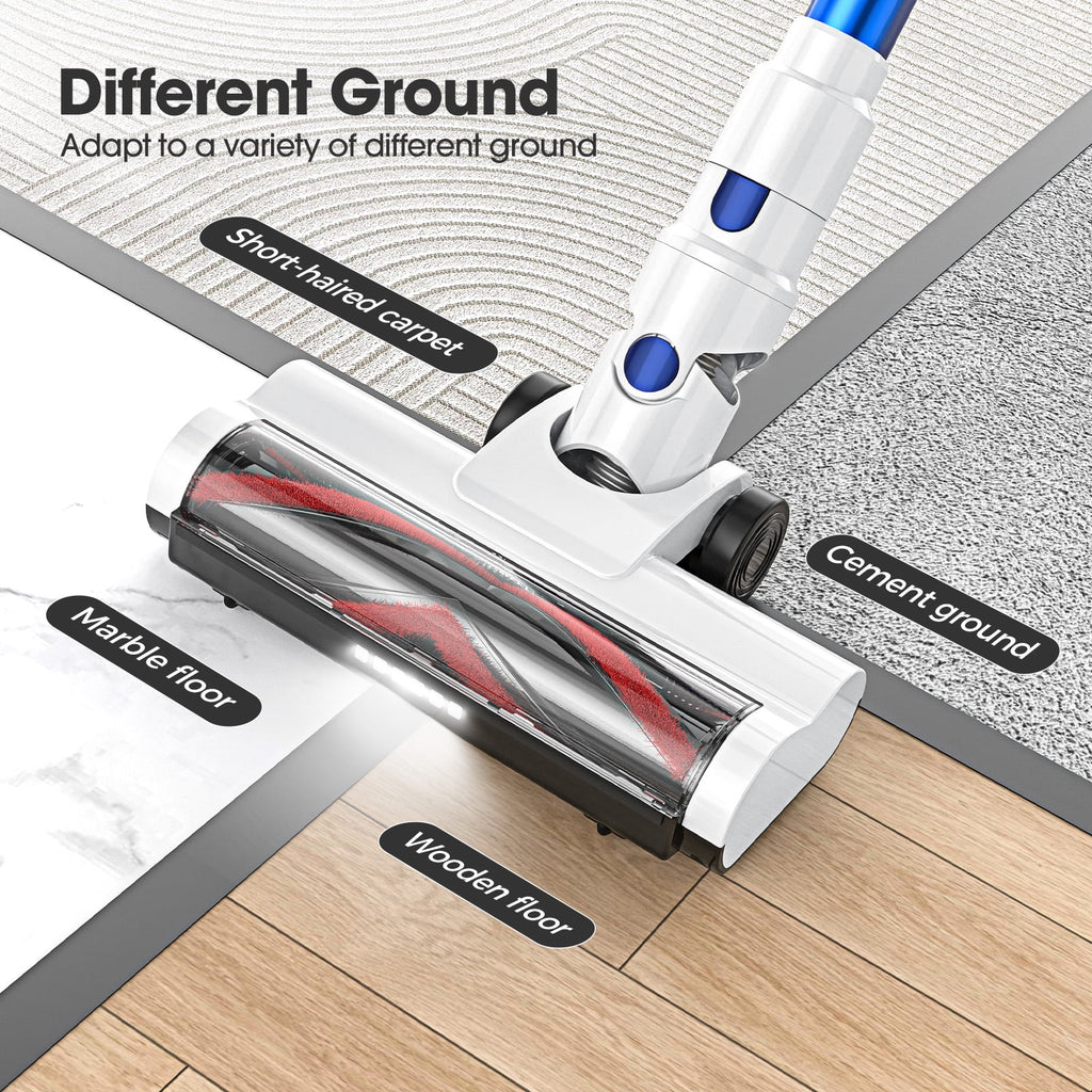 ORFELD Cordless Vacuum Cleaner, 40KPa 50mins Stick Vacuum Lightweight for Hardwood Carpet Pet, V19