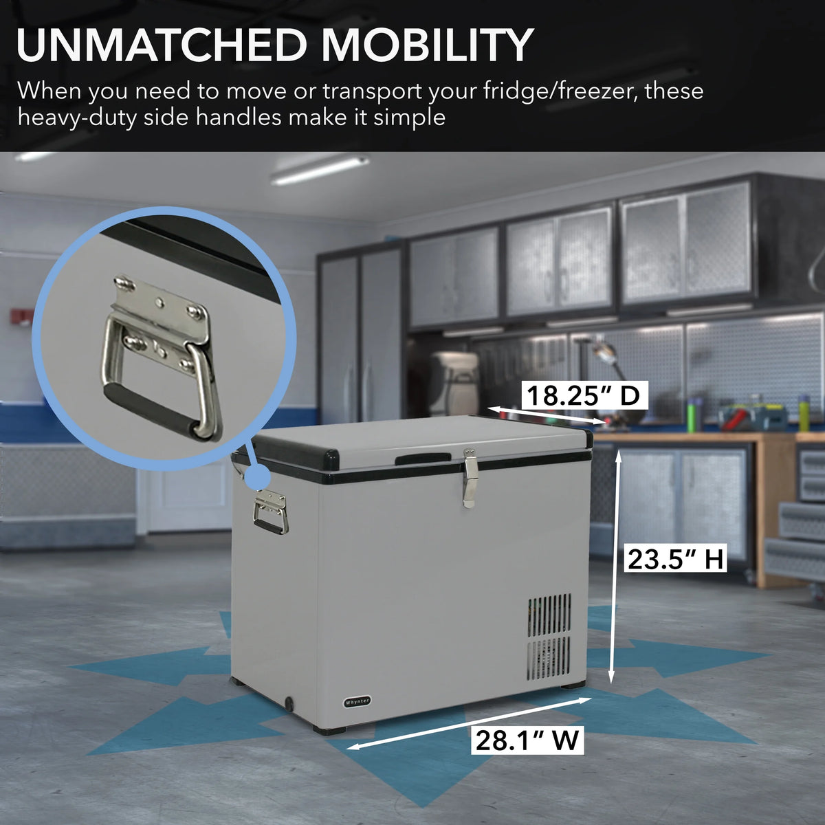 Whynter 85 Quart Portable Fridge-Freezer