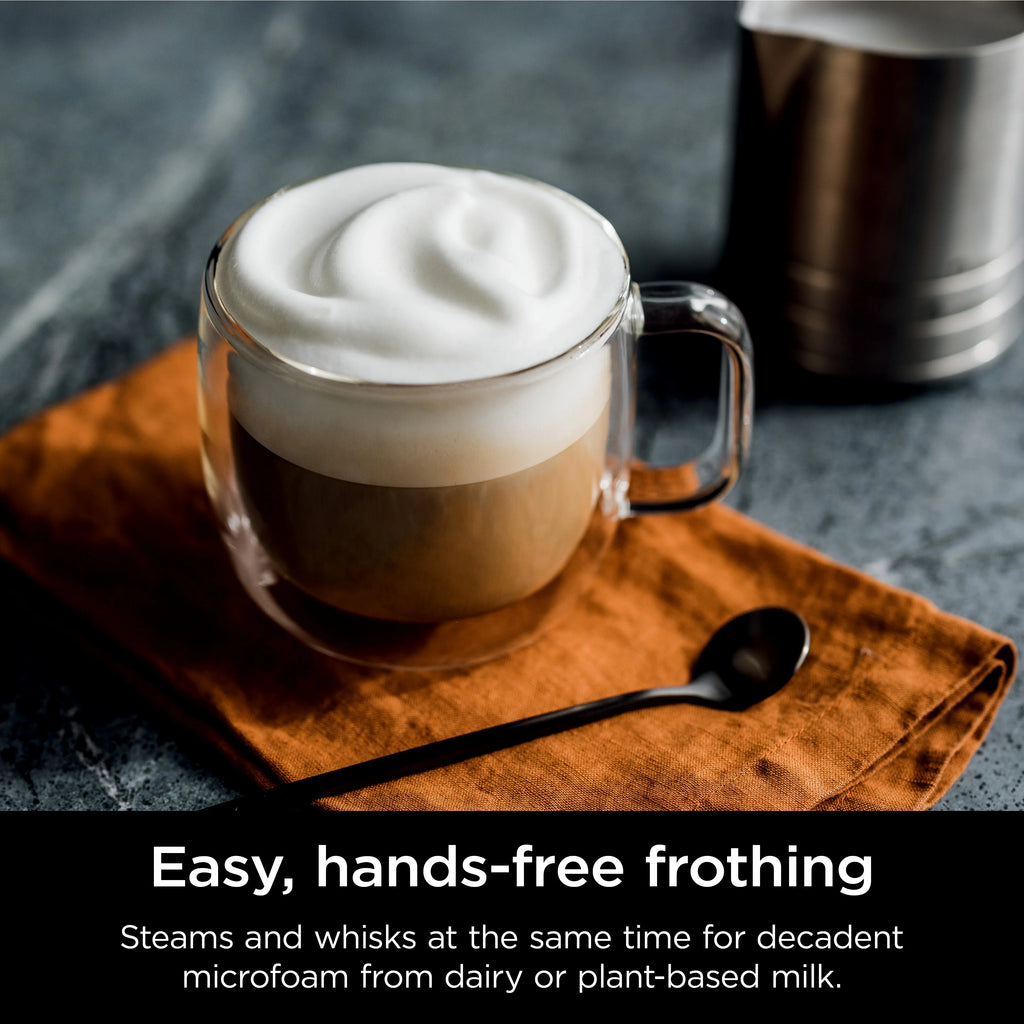 Ninja Luxe Cafe Premier Series, Stainless Steel Espresso Machine and Drip Coffee Maker with integrated Coffee Grinder and Milk Frother, ES601