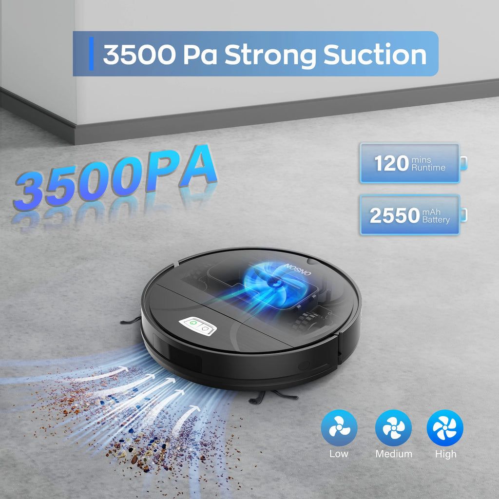 ONSON Robot Vacuum Cleaner, Robot Vacuum and Mop Combo with WIFI / Alexa for Pet Hair and Hard Floor