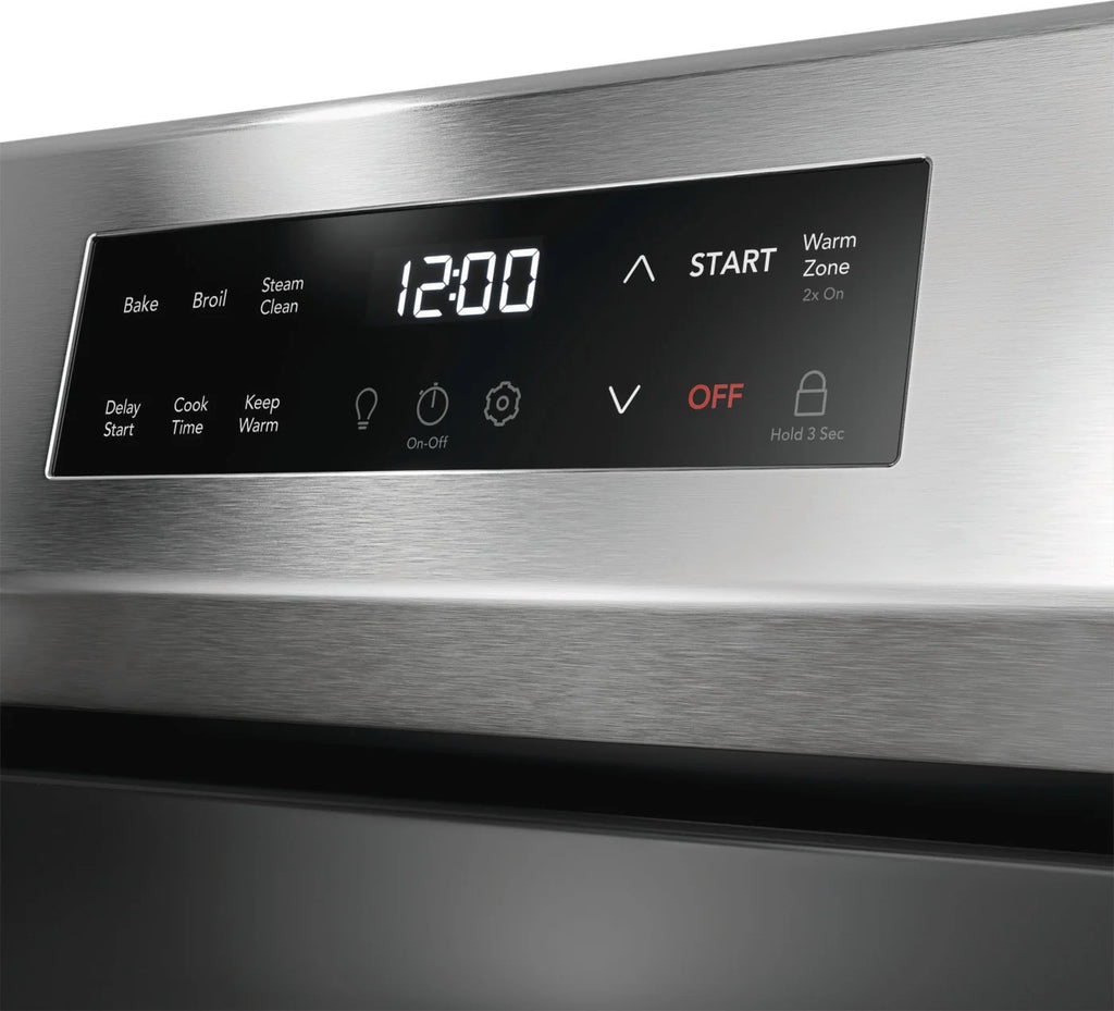 Frigidaire FCRE3062AS 30" Electric Range with Steam Clean, Stainless Steel