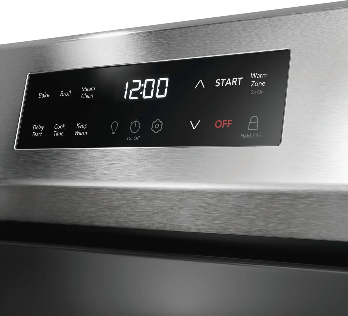Frigidaire FCRE3062AS 30" Electric Range with Steam Clean, Stainless Steel