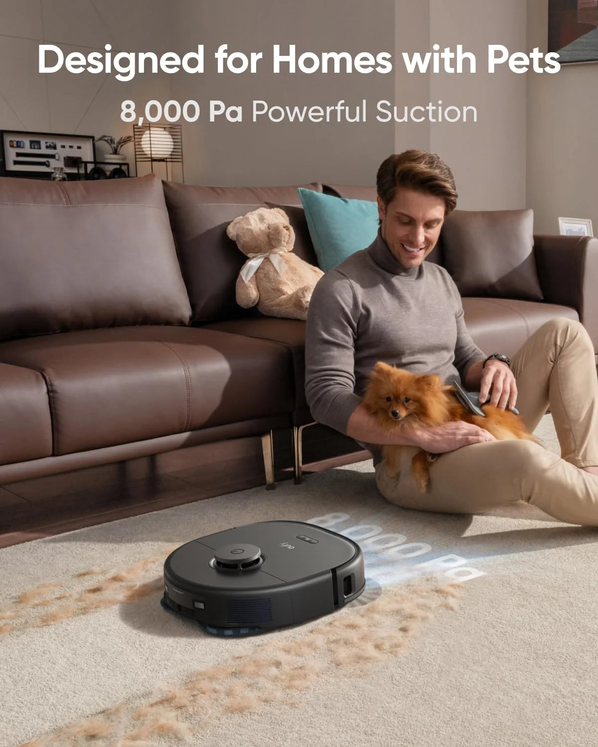 eufy X10 Pro Omni Robot Vacuum + 6-Pack Large Capacity Dust Bags