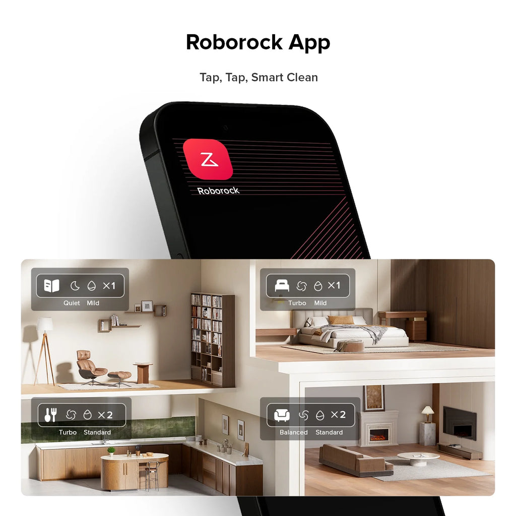 Roborock Q10 X5 Robot Vacuum and Mop Combo, 10,000 Pa Suction, Auto Mop Lifting, Reactive Tech Obstacle Avoidance, PreciSense LiDAR