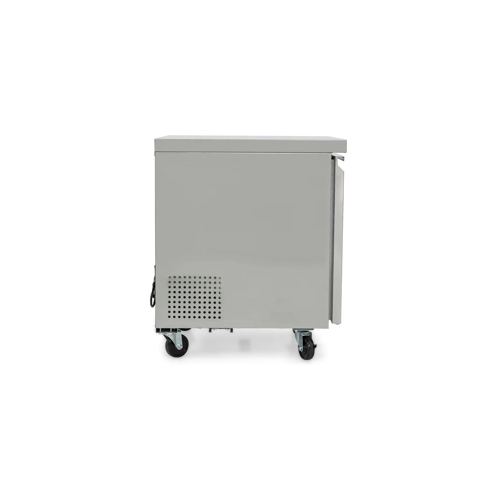 Norpole 6 cu. ft. Commercial Under Counter Upright Freezer in Stainless Steel in Stainless Steel