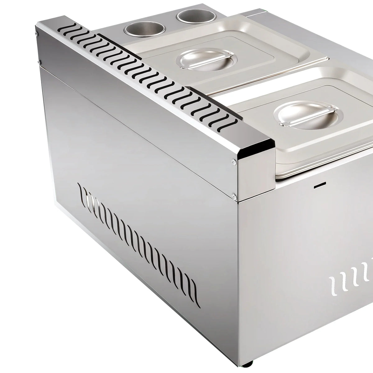 12L 3.17Gal Dual Tank Gas Fryer 430SS Commercial Deep Fryer