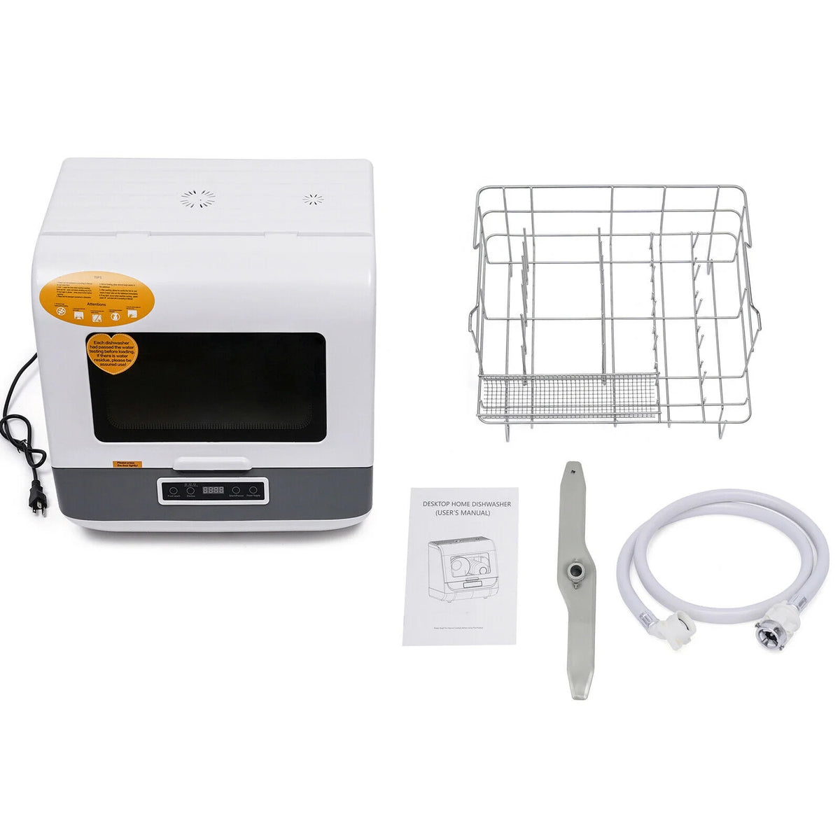 Countertop Dishwasher Portable Automatic Mini Dishwasher with 3 Washing Programs