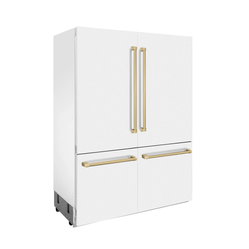 ZLINE KITCHEN AND BATH RBIVZWM60CB french door built in refrigerator