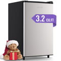 DEMULLER Upright Freezer 3.2 Cu. ft Front Door Freezer Compact Adjustable Thermostat Silver