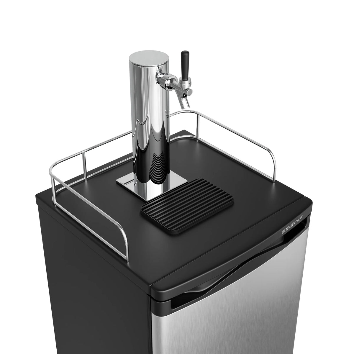 Edgestar Kc2000 20" Wide Kegerator And Keg Beer Cooler For Full Size Kegs - Black