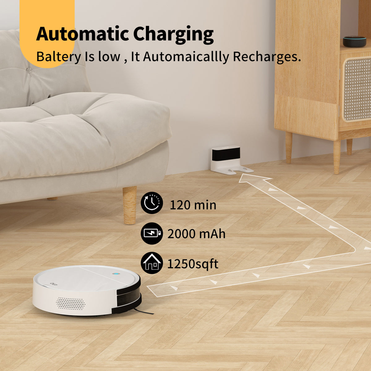OKP Robot Vacuums with Mop Combo and Remote Control, 2 IN 1 Cleaning and Mopping, Wi-Fi Connectivity, Alexa/APP, Self-Charging Robotic Vacuum Cleaner for Home, Pet Hair, Carpets, and Hard Floors