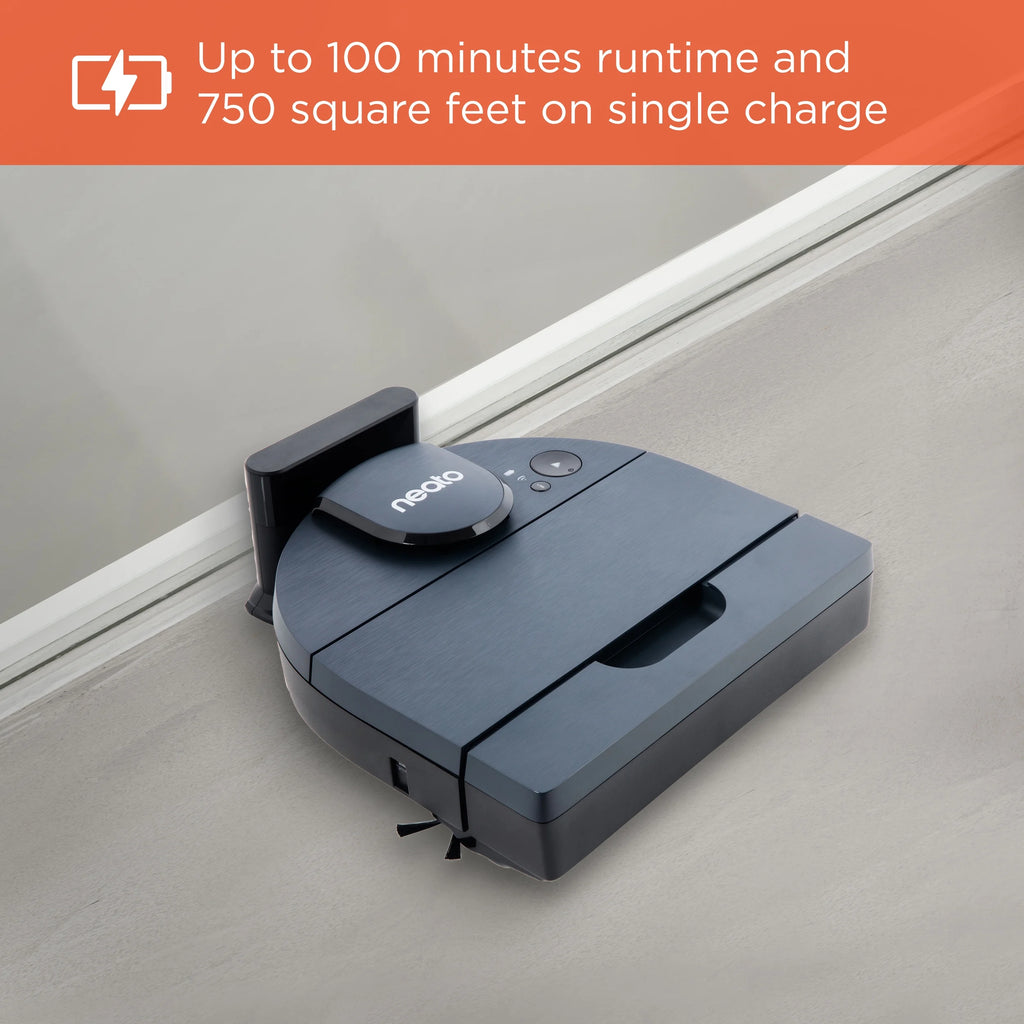Open Box Neato D8 Intelligent Robot Vacuum Wi-Fi Connected with LIDAR Navigation in Indigo