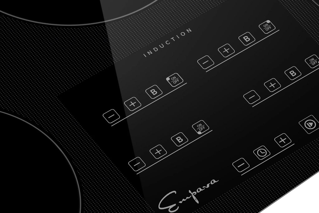 Empava 30�� EMPV-IDC30 Induction Cooktop with 4 Booster Burners on Black Vitroceramic Glass