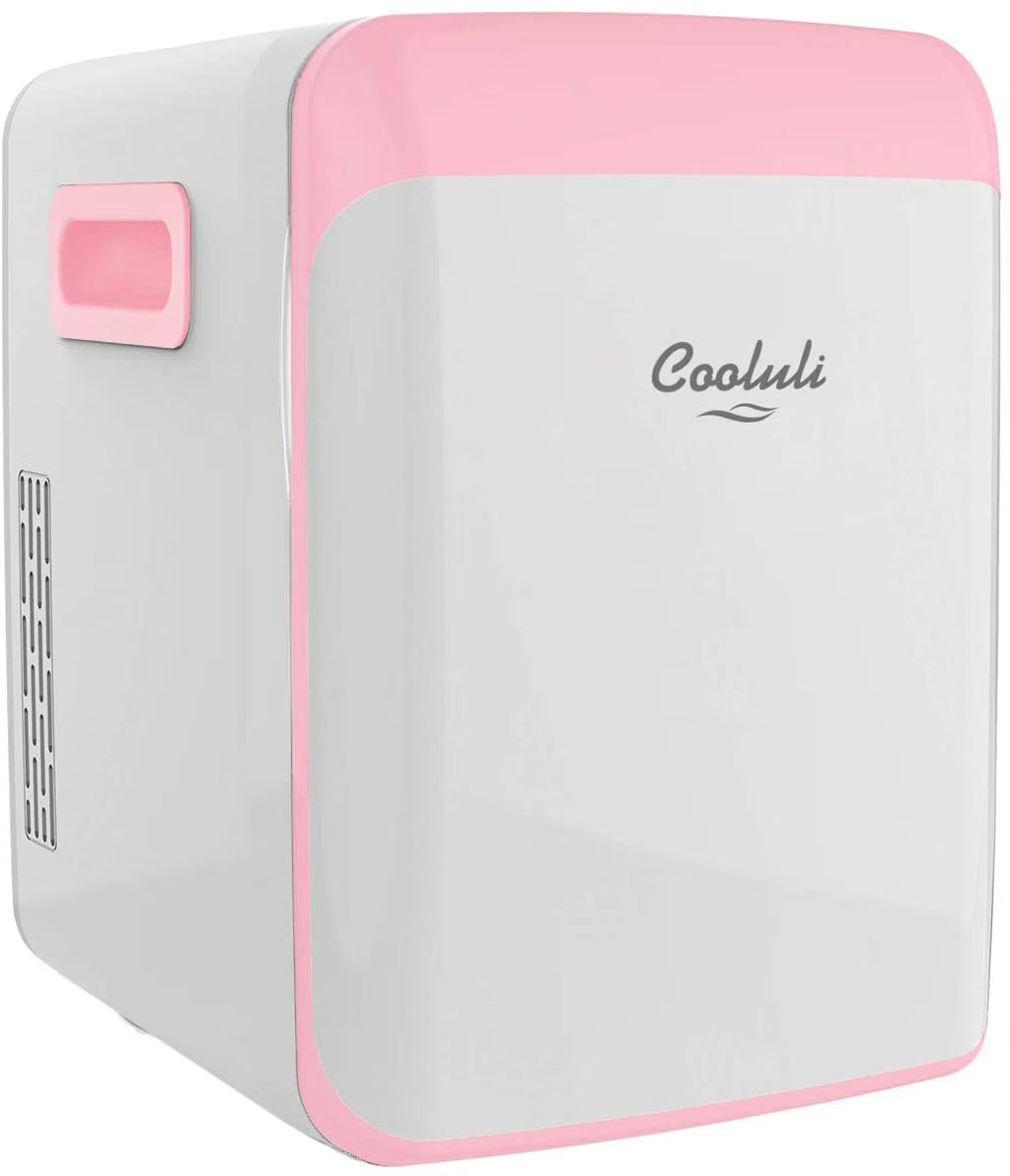 Cooluli Classic Turquoise 10 Liter Compact Portable Cooler Warmer Mini Fridge for Bedroom, Office, Dorm, Car - Great for Skincare & Cosmetics (110-240V/12V)