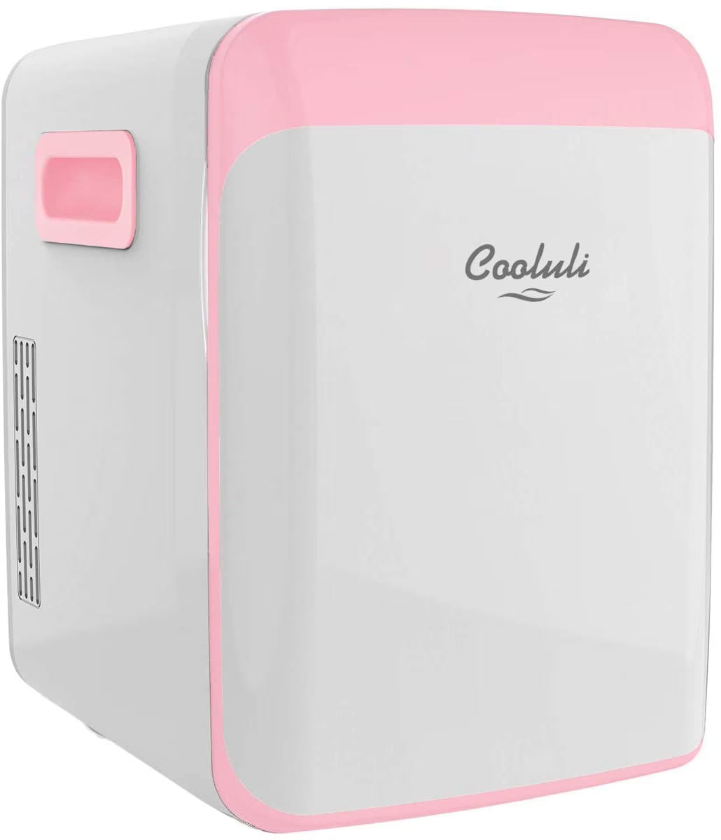 Cooluli Classic Turquoise 10 Liter Compact Portable Cooler Warmer Mini Fridge for Bedroom, Office, Dorm, Car - Great for Skincare & Cosmetics (110-240V/12V)
