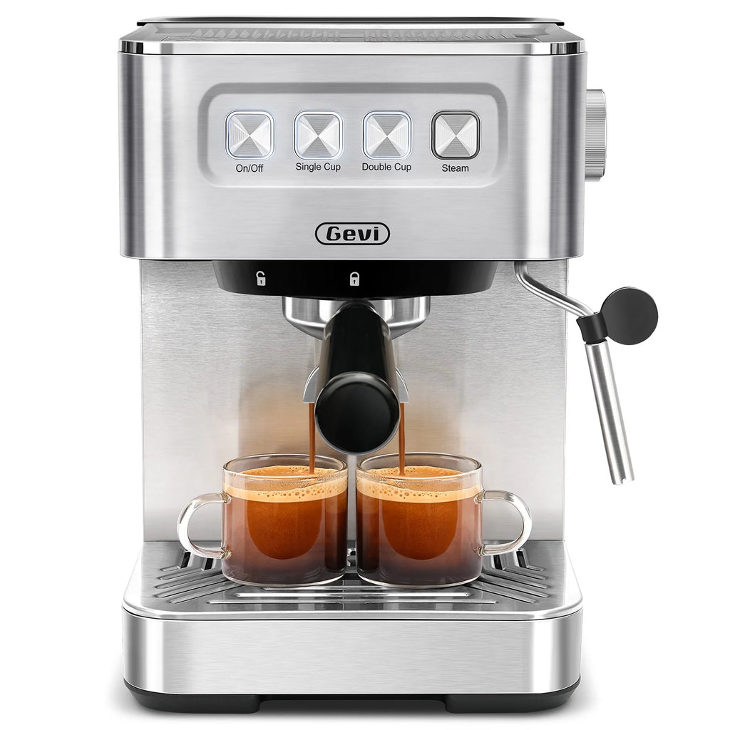 Gevi 20 Bar Espresso Machine, Coffee Maker with Milk Frother��White