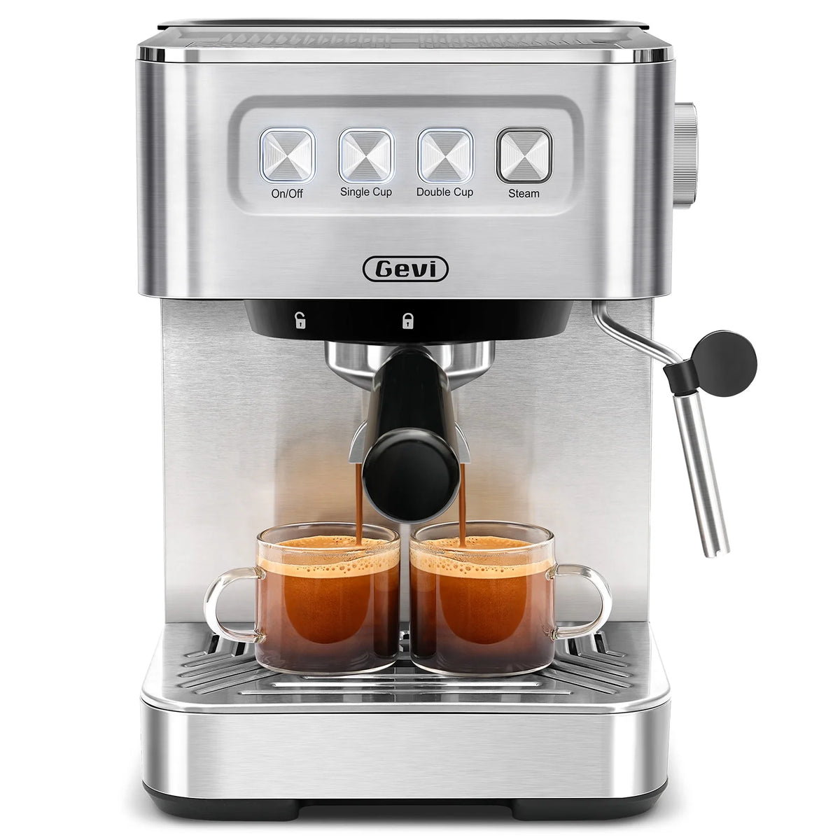 Gevi 20 Bar Espresso Machine, Coffee Maker with Milk Frother��White