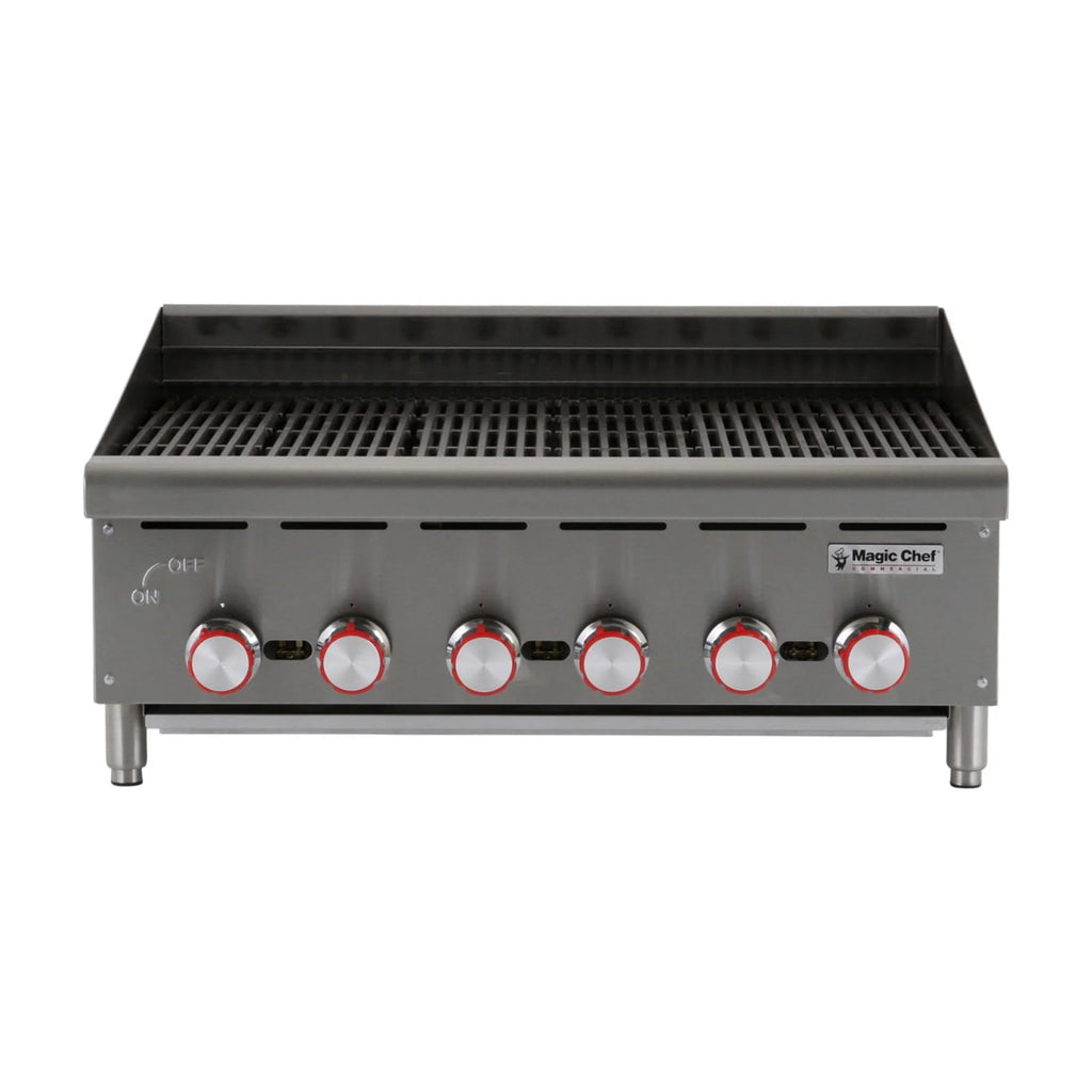 Magic Chef Commercial 36 in. Commercial Countertop Radiant Char Broiler in Stainless Steel