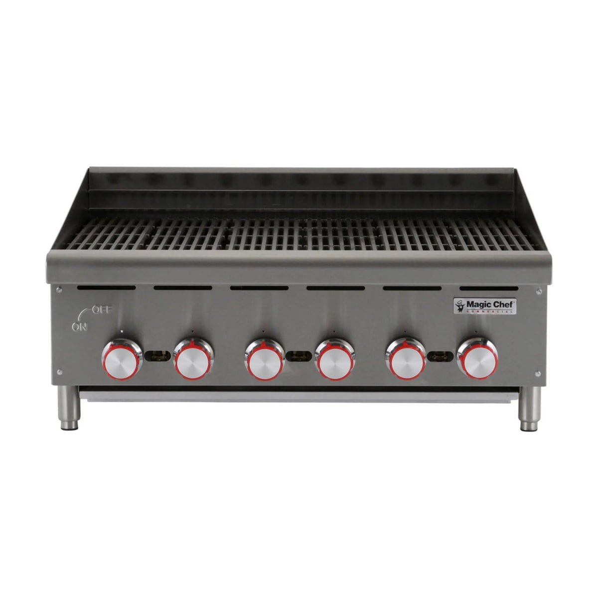 Magic Chef Commercial 36 in. Commercial Countertop Radiant Char Broiler in Stainless Steel