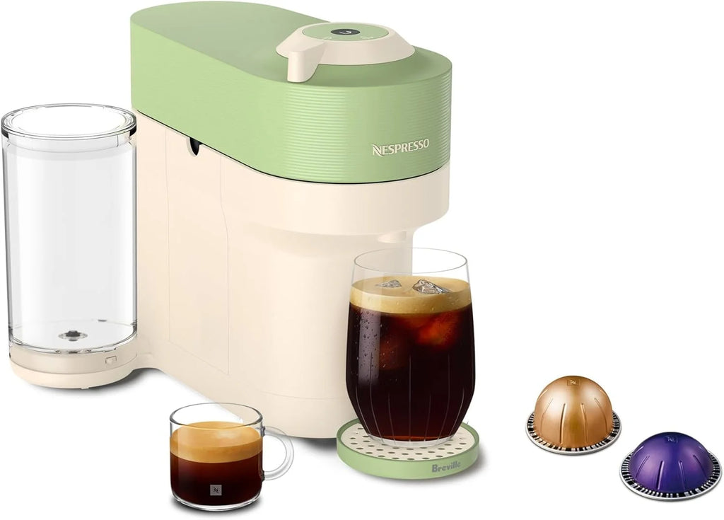 Nespresso Vertuo Pop+ Coffee and Espresso Maker by Breville, Aqua Mint