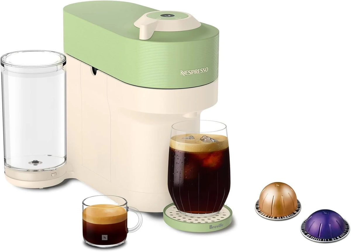 Nespresso Vertuo Pop+ Coffee and Espresso Maker by Breville, Aqua Mint