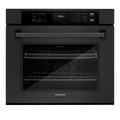 ZLINE 30" Professional Single Wall Oven with Air Fry and Self-Clean in Black Stainless Steel, WASB-30