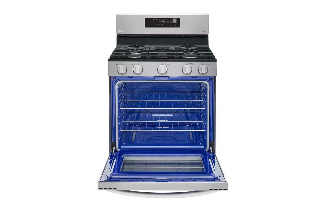 LG LRGL5821S 5.8 Cu.Ft. Freestanding Gas Range with EasyClean and WideView Window - Stainless Steel