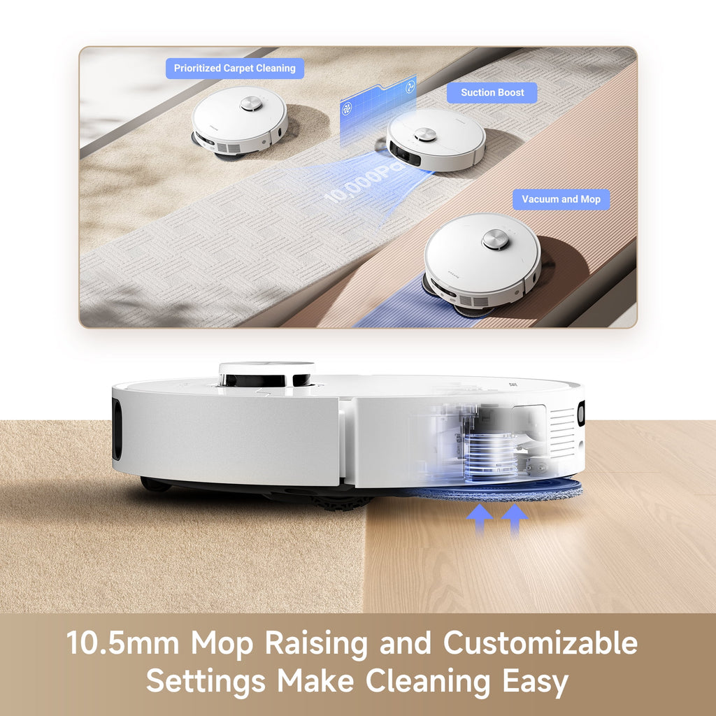 Dreame 2-in-1 Robot Vacuum and Mop, Auto Mop Raising, 7000Pa Suction, Self-Emptying Base, L20 Ultra