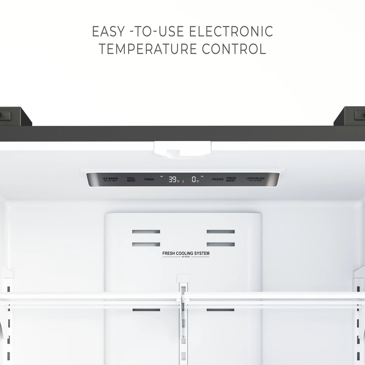 18.5 cu. ft. Stainless-Steel French Door Refrigerator in Silver, Auto Defrost, Energy Star, Digital Temperature Control
